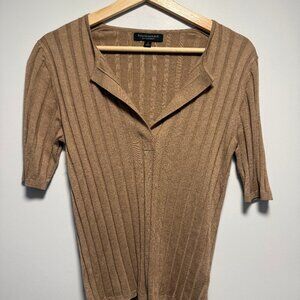 Banana Republic Silk Cashmere Camel Top Small NWOT